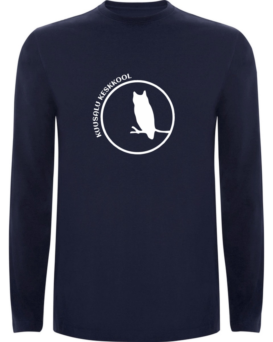 Unisex pikkade varrukatega särk, tumesinine